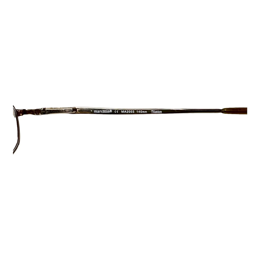 Marcolin MA2055 189 51-20-135 Brown Marble Full‎ Rim Eyeglasses Frame H3739